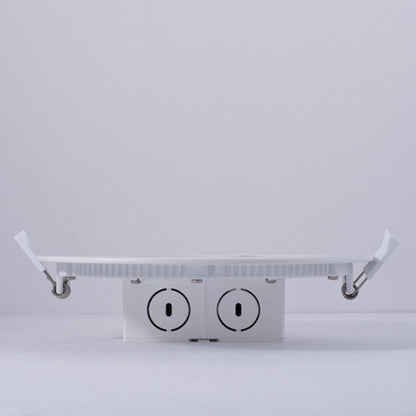 Bulbrite 6" Canless 3000K 65W Equiv White Flat LED Recessed Downlight, J-Box 