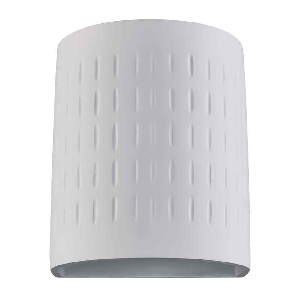 Bel Air Lighting 1-Light CFL White Wall Sconce with Paintable Ceramic Shade
