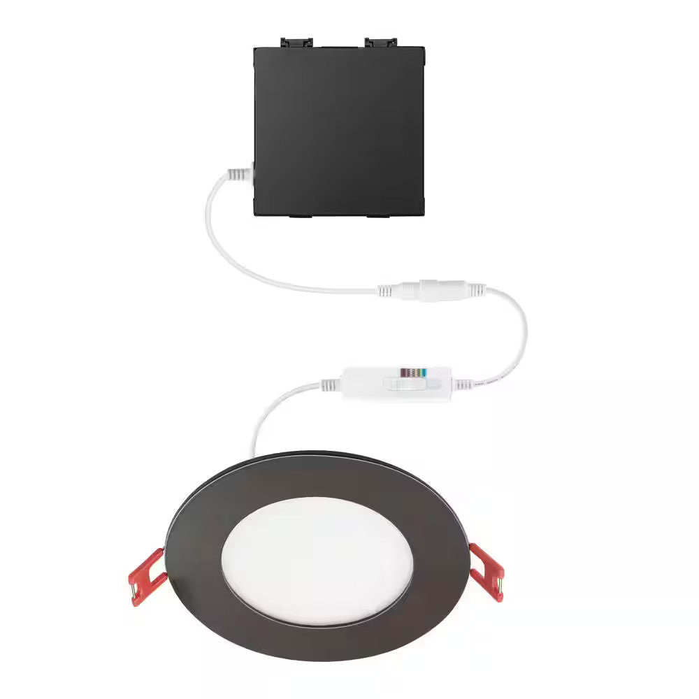 Commercial Electric Ultra Slim Canless Recessed Integrated LED Kit 4 91472