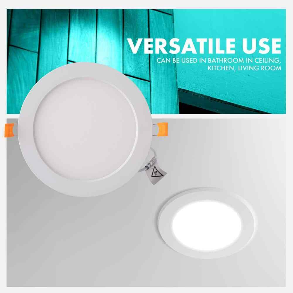 6 in. Slim Downlight CCT Selectable LED Recessed Downlight with Remote J-Box