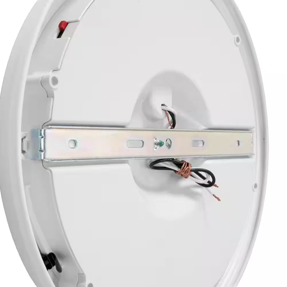 Commercial Electric 13 in. White Selectable LED Flush Mount