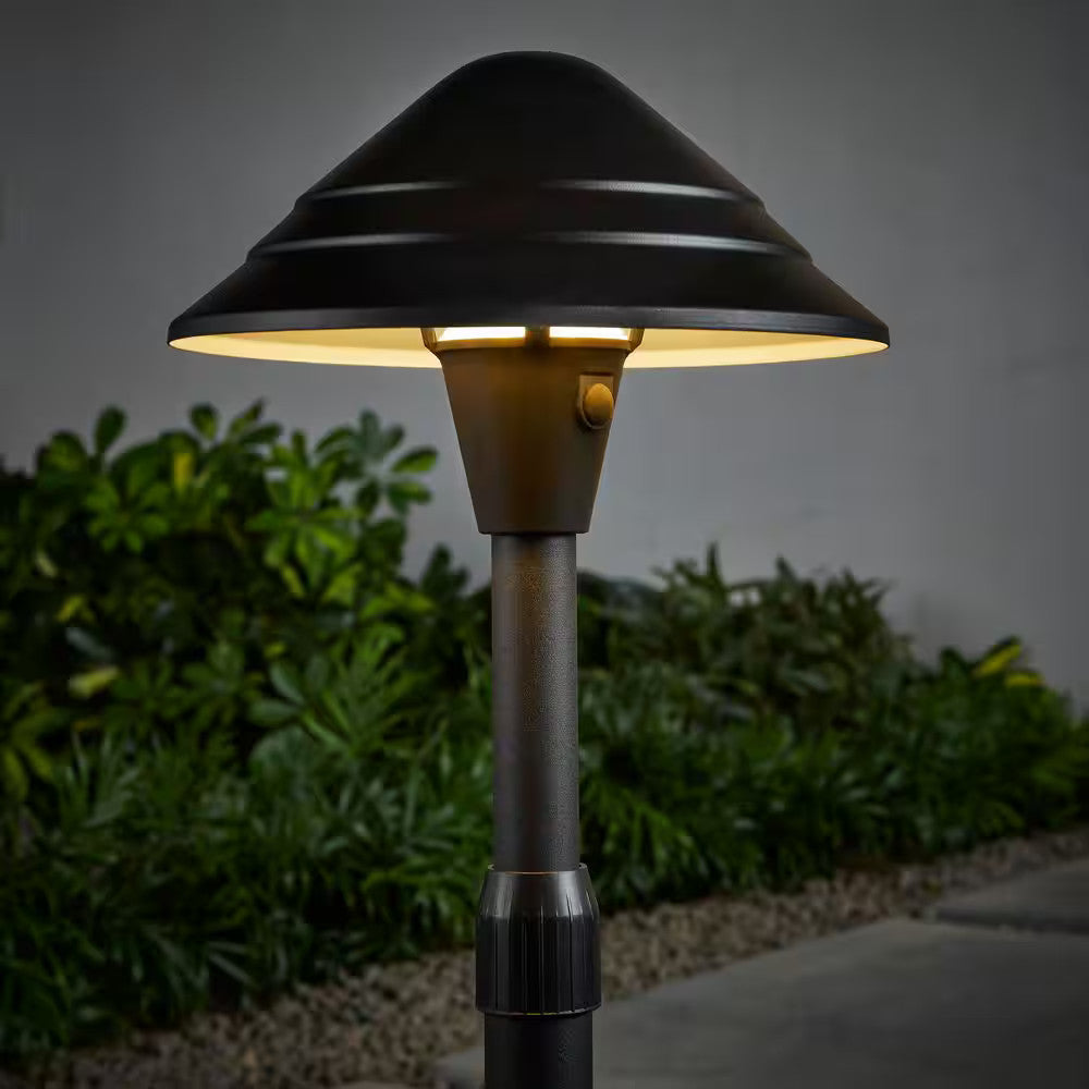 100 Lumen Low Voltage Black Plug-in Integrated LED Landscape Path Light Kit