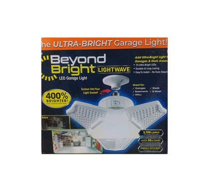BEYOND BRIGHT 20-Watt 72 LED Lamp Lights 6500K Garage Ultra-Bright