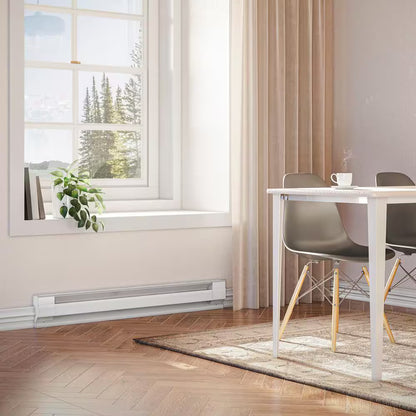 48 in. 240/208-volt 1 000/750-watt Electric Baseboard Heater in White