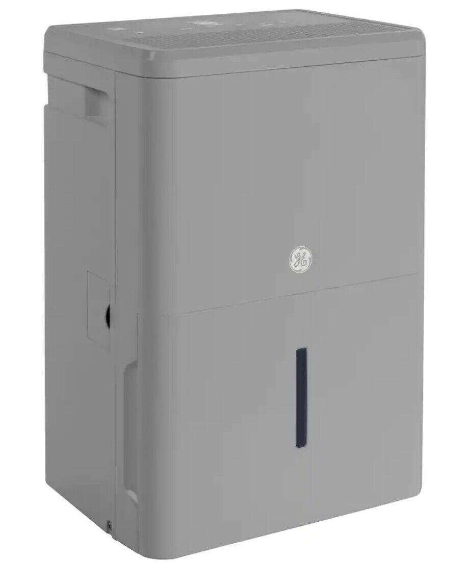50-Pint Dehumidifier with Built-in Pump for Rooms up to 4500 sq ft Grey 