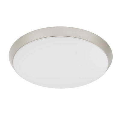 Commercial Electric 15 in Brushed Nickel LED Dimmable Selectable CCT Flush Mount