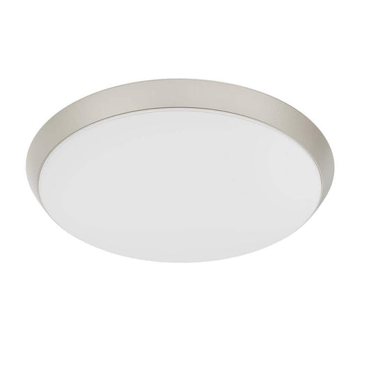 Commercial Electric 15 in Brushed Nickel LED Dimmable Selectable CCT Flush Mount