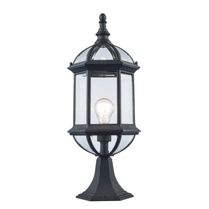 Bel Air Lighting Wentworth 20.75 in. Black Outdoor Lamp Post Light Fixture