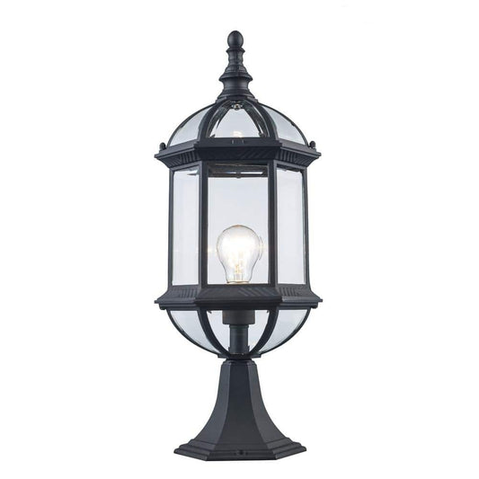 Bel Air Lighting Wentworth 20.75 in. Black Outdoor Lamp Post Light Fixture