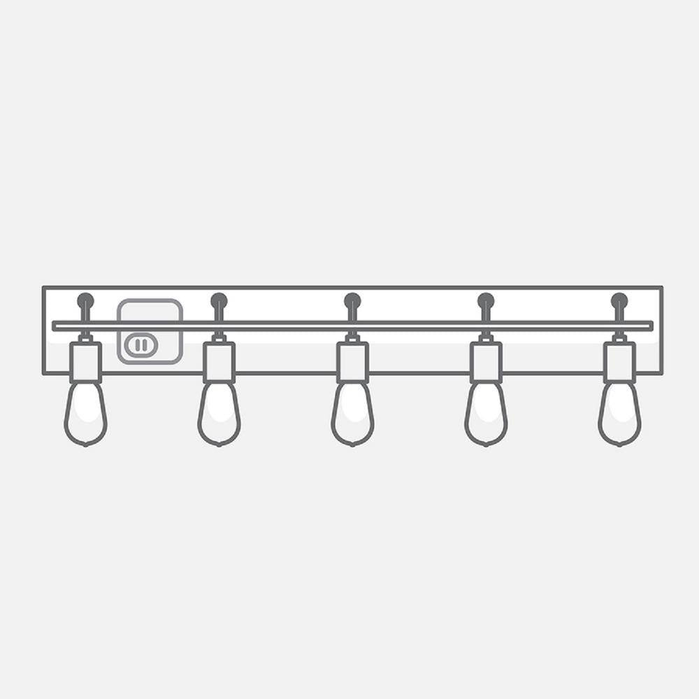 Clermont 30.75 in. 4-Light Brushed Nickel Bathroom Vanity Light w Seeded Glass