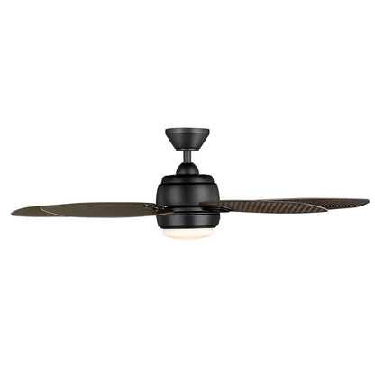 Daniel Island 52" LED Outdoor Ceiling Fan Matte Black Remote Home Decorators