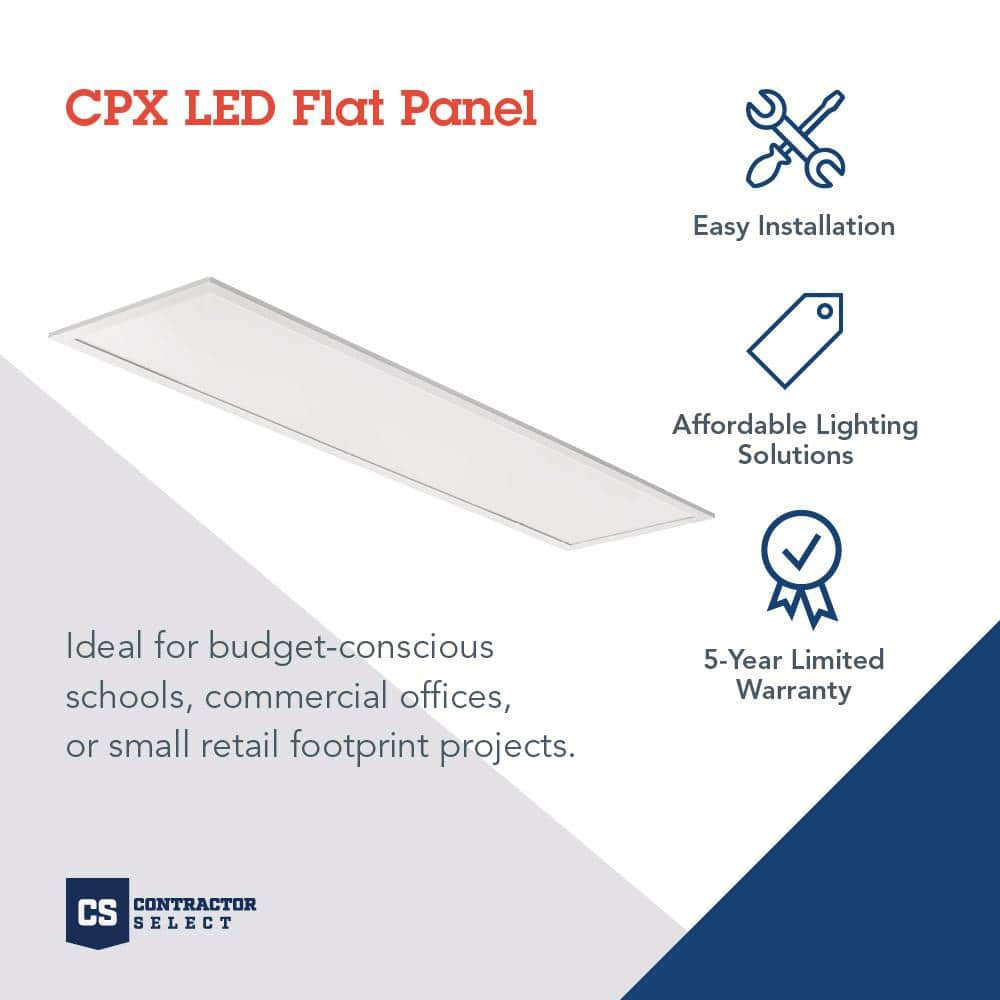 Contractor Select CPX 1 ft. x 4 ft. 4280 Lumens Integrated LED Panel Light