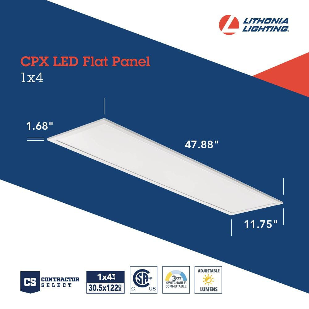 Contractor Select CPX 1 ft. x 4 ft. 4280 Lumens Integrated LED Panel Light