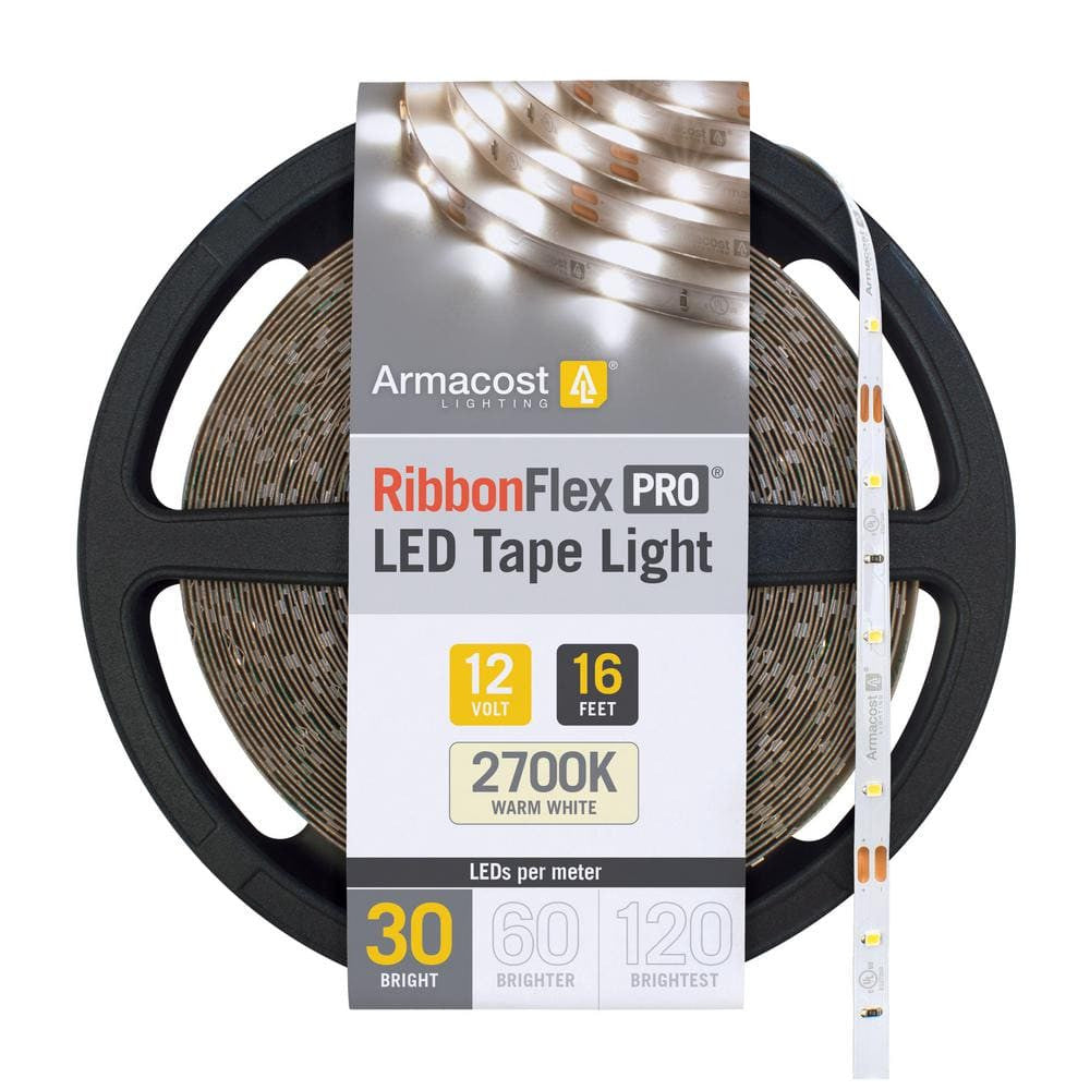 Armacost Lighting RibbonFlex Pro 16.4 ft. LED Tape Light 30 LEDs/m Soft White 