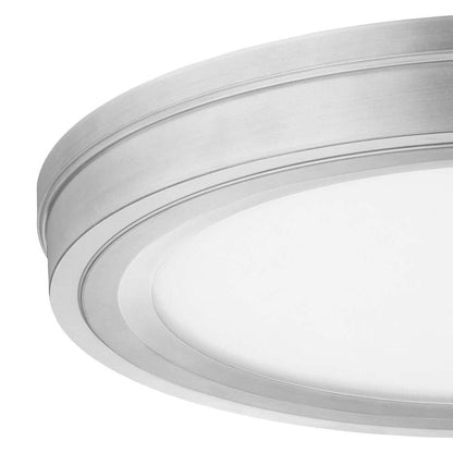 Commercial Electric 12 in. Edgelit Integrated LED Flush Mount Painted BN Finish