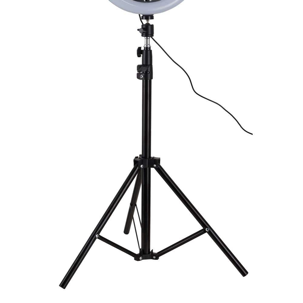 Alsy 67.5in LED Ring Light Tripod with Phone Holder 3CCT Adjustable Height