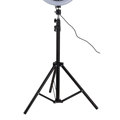 Alsy 67.5in LED Ring Light Tripod with Phone Holder 3CCT Adjustable Height