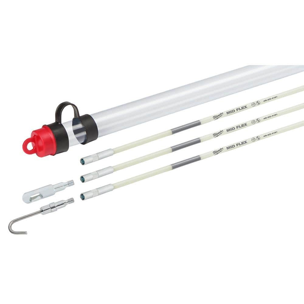 *3-PACK* Milwaukee 15 ft. Mid Flex Fiberglass Fish Stick Kit with Accessories