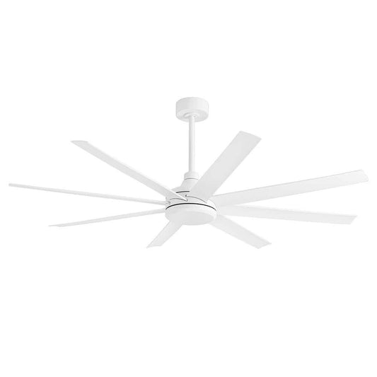 Breezary Melissa 65 in. 6 Speed Ceiling Fan, White with Remote Control Included