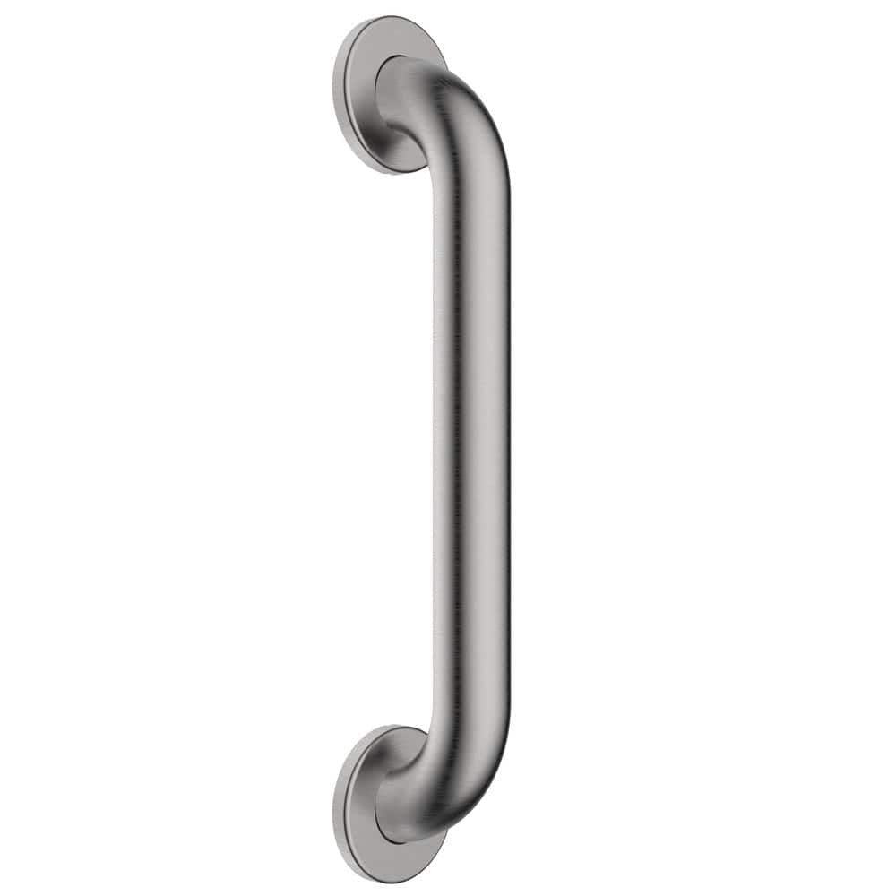 Design House 12 in. x 1-1/2 in. Bathroom Safety Grab Bar in Satin Nickel - ADA