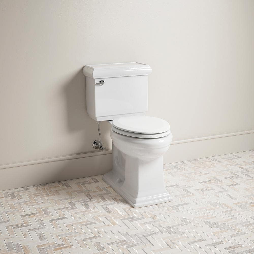 Broadwood Elongated Closed Front Toilet Seat in White