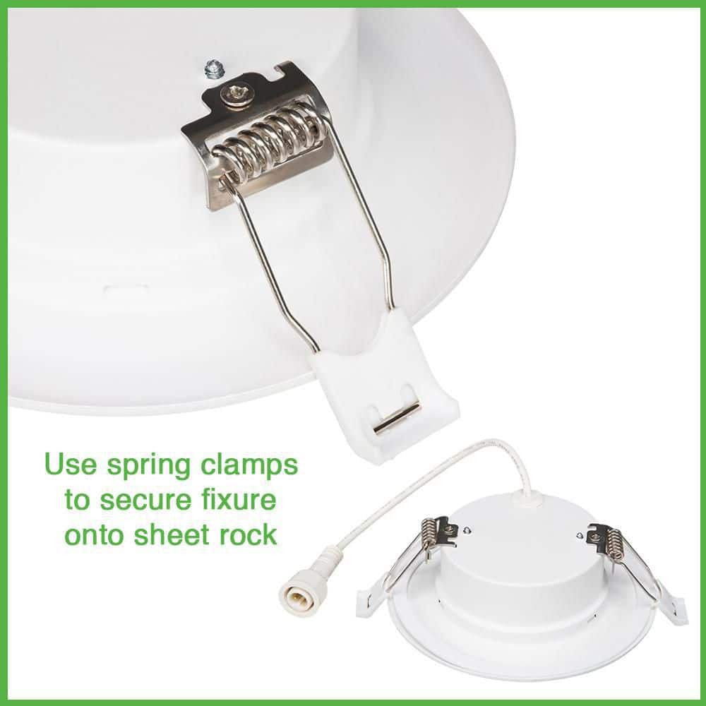 6 in. Canless Color Selectable CCT LED Recessed Light Trim Downlight 6-PK