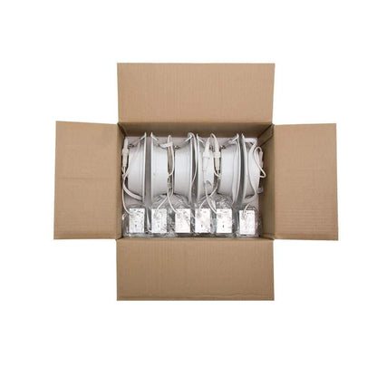 6 in. Canless Color Selectable CCT LED Recessed Light Trim Downlight 6-PK