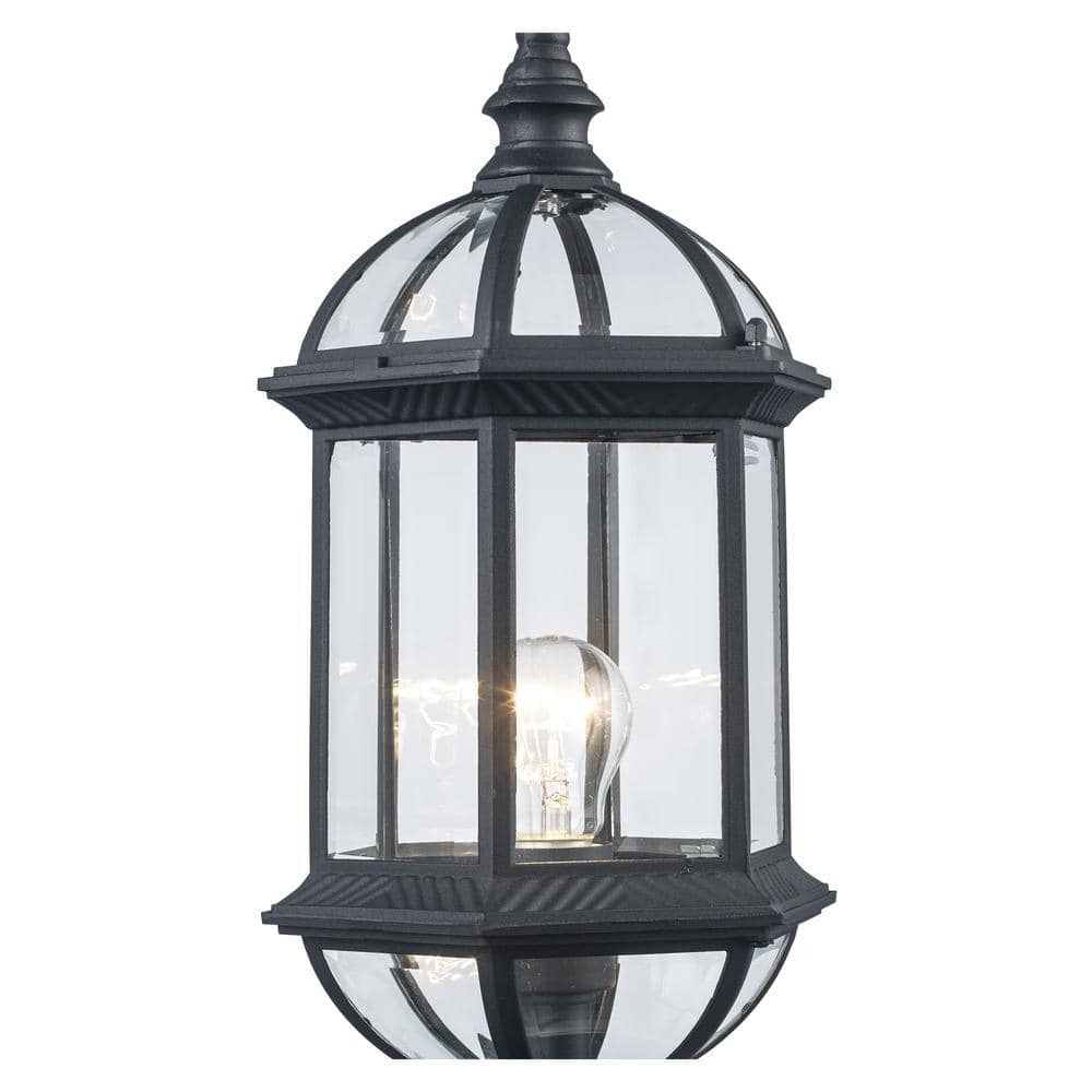 Bel Air Lighting Wentworth 20.75 in. Black Outdoor Lamp Post Light Fixture
