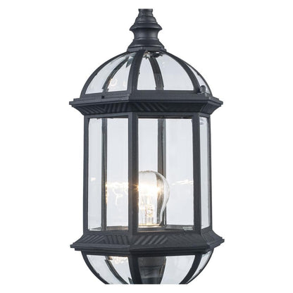 Bel Air Lighting Wentworth 20.75 in. Black Outdoor Lamp Post Light Fixture