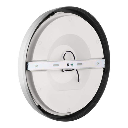Commercial Electric 12 in. Edgelit Integrated LED Flush Mount Painted BN Finish