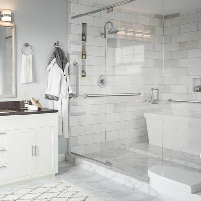 Design House 12 in. x 1-1/2 in. Bathroom Safety Grab Bar in Satin Nickel - ADA