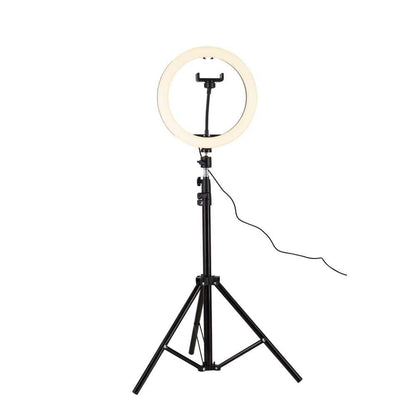 Alsy 67.5in LED Ring Light Tripod with Phone Holder 3CCT Adjustable Height