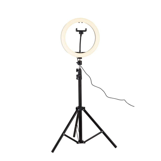 Alsy 67.5in LED Ring Light Tripod with Phone Holder 3CCT Adjustable Height