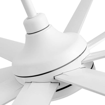 Breezary Melissa 65 in. 6 Speed Ceiling Fan, White with Remote Control Included