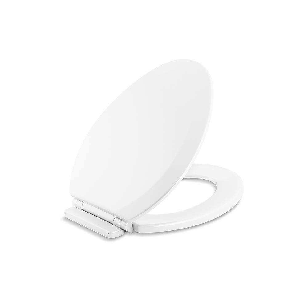 Broadwood Elongated Closed Front Toilet Seat in White