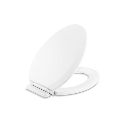 Broadwood Elongated Closed Front Toilet Seat in White