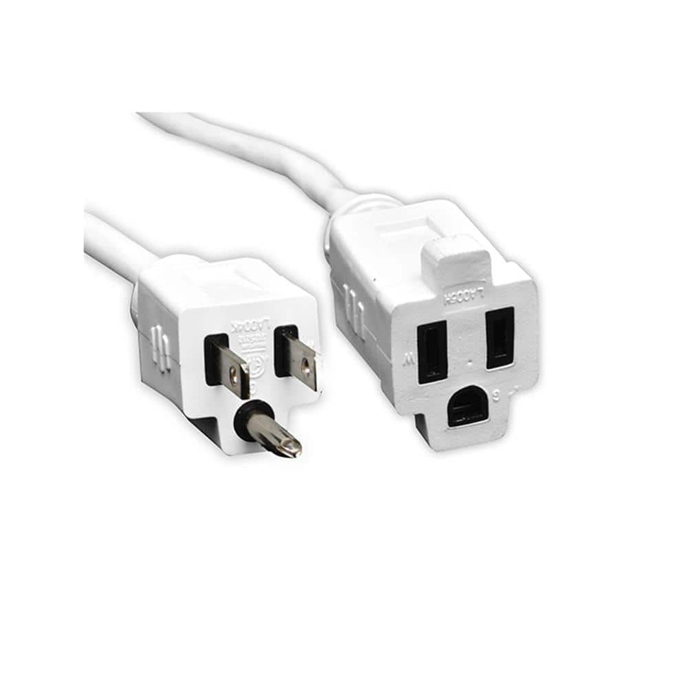 18 ft. 16/3 Heavy Duty Extension Cord, White