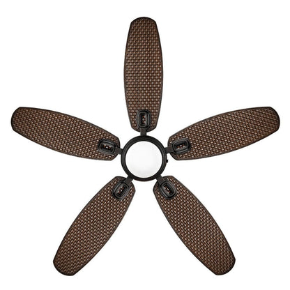 Daniel Island 52" LED Outdoor Ceiling Fan Matte Black Remote Home Decorators