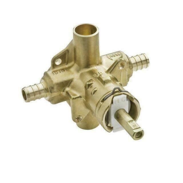 Brass Rough-In Posi-Temp Tub and Shower Valve-1/2 in. Crimp Ring PEX Connection