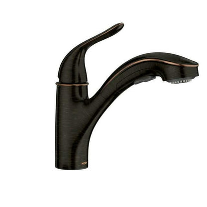 Brecklyn Pull-Out Sprayer Kitchen Faucet w/ Power Clean in Mediterranean Bronze