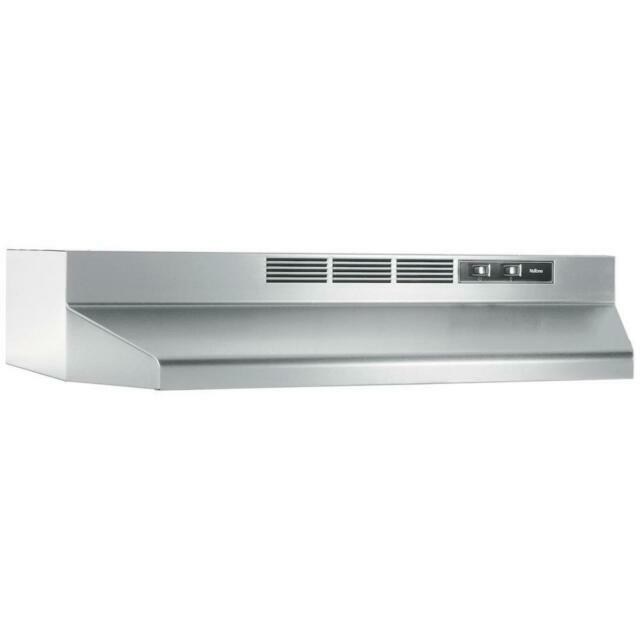 Broan-NuTone RL6200 30" Ductless Under Cabinet Range Hood +Light Stainless Steel