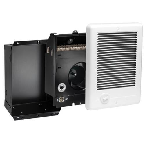 Cadet 240v 1500w Com-Pak In-wall Fan-forced Electric Heater, White w Thermostat