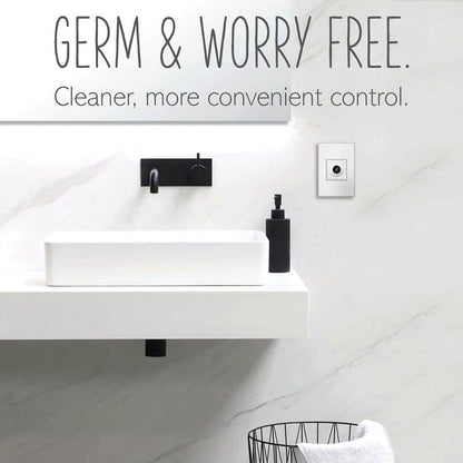Legrand Adorne Wave 15 Amp Single-Pole/3-Way Touchless Switch w/ Microban White